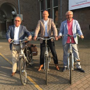 Ger Leenders, Leo Schrijver en Frans Zuidgeest, klaar voor de start (Foto: Ad Lansink)