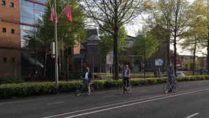 Ger Leenders, Leo Schrijver en Frans Zuydgeest en route (Foto: Ad Lansink)